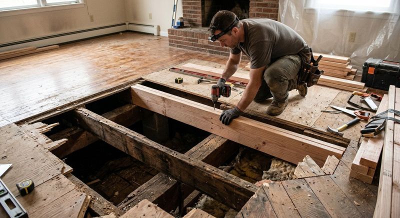 Sagging Floor Repair in Wilmington, NC
