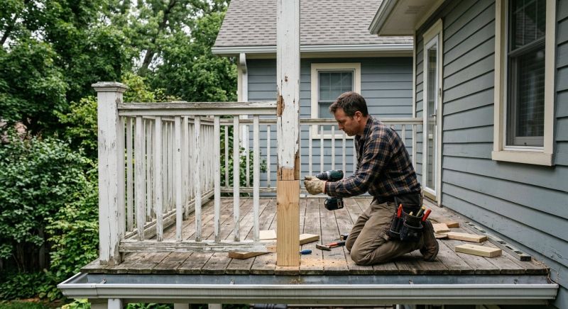 Wood Balcony Repair in Redmond, WA