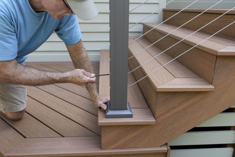 Wood Handrail Repair in Olathe, KS
