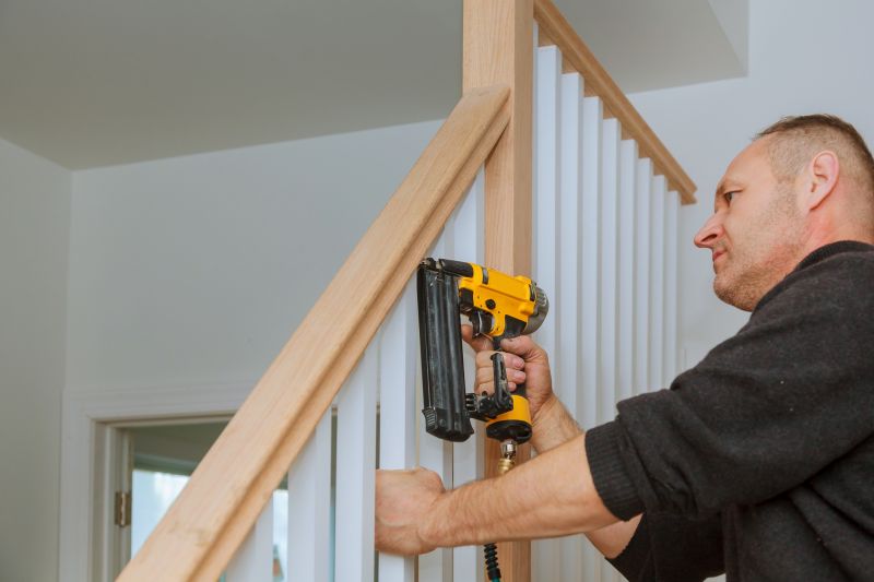 Wooden Banister Installation in Olathe, KS